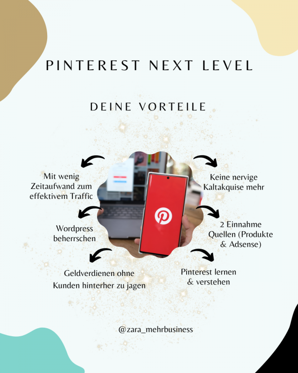 Pinterest next level, online kurs, Wordpress, webseiten aufbau