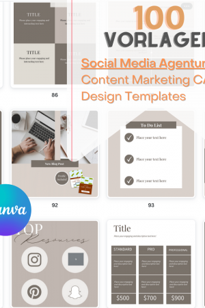 Instagram Content Creator Canva Design Vorlagen Online marketing Templates