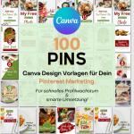 Food Blogging Pinterest Design Vorlagen, Canva Grafik Design