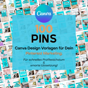 Pinterest Design Vorlagen für schnelles Profil Wachstum – 100 Canva Templates, Business Blogging Vorlagen Bundle für Pinterest Marketing