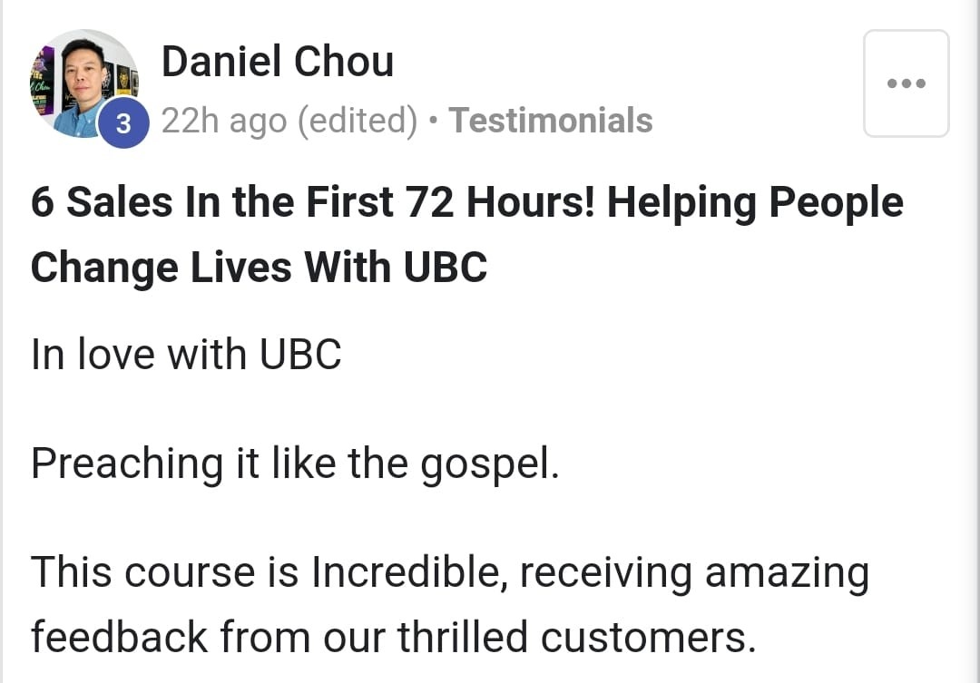 Testimonial, Kunden Bewertungen UBC Content Creation, Instagram Social Media Business