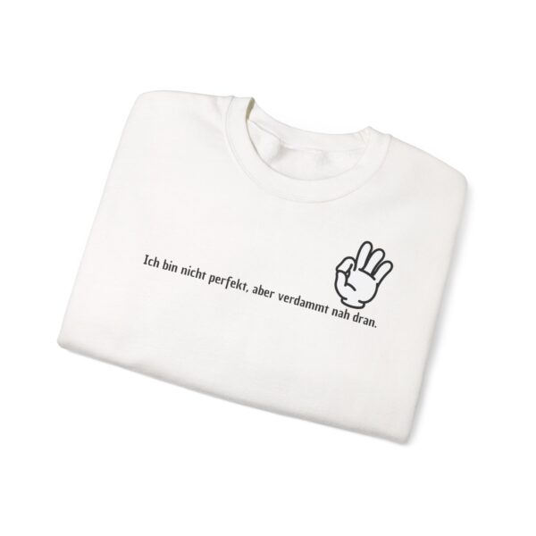 Perfektion ist relativ Unisex Sweatshirt – Bild 3